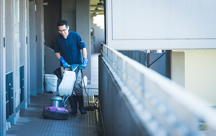 日常の清掃の他にも定期的に専門のメンテナンススタッフによる定期清掃も