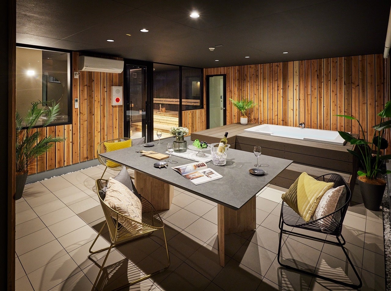 ジャグジー付きテラス