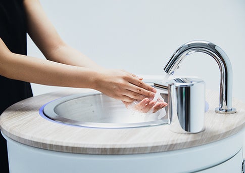 WOTA による水循環型手洗いスタンド