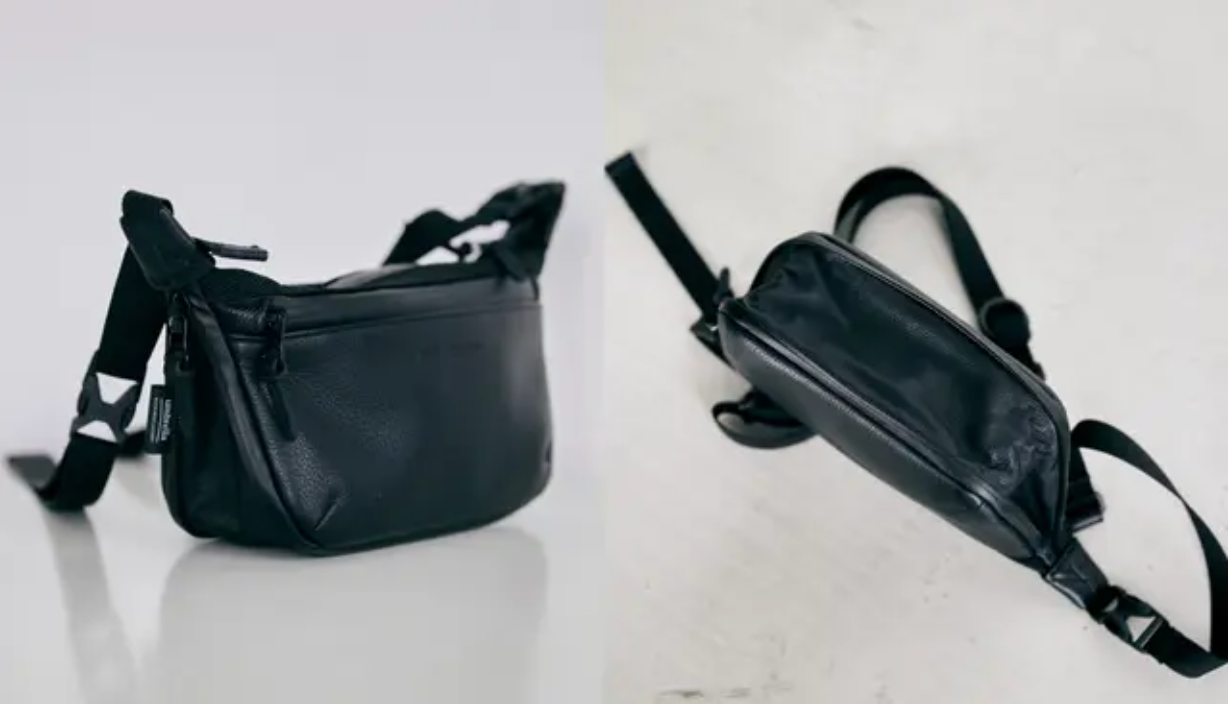 拡張後の内側も防水本革を使用。