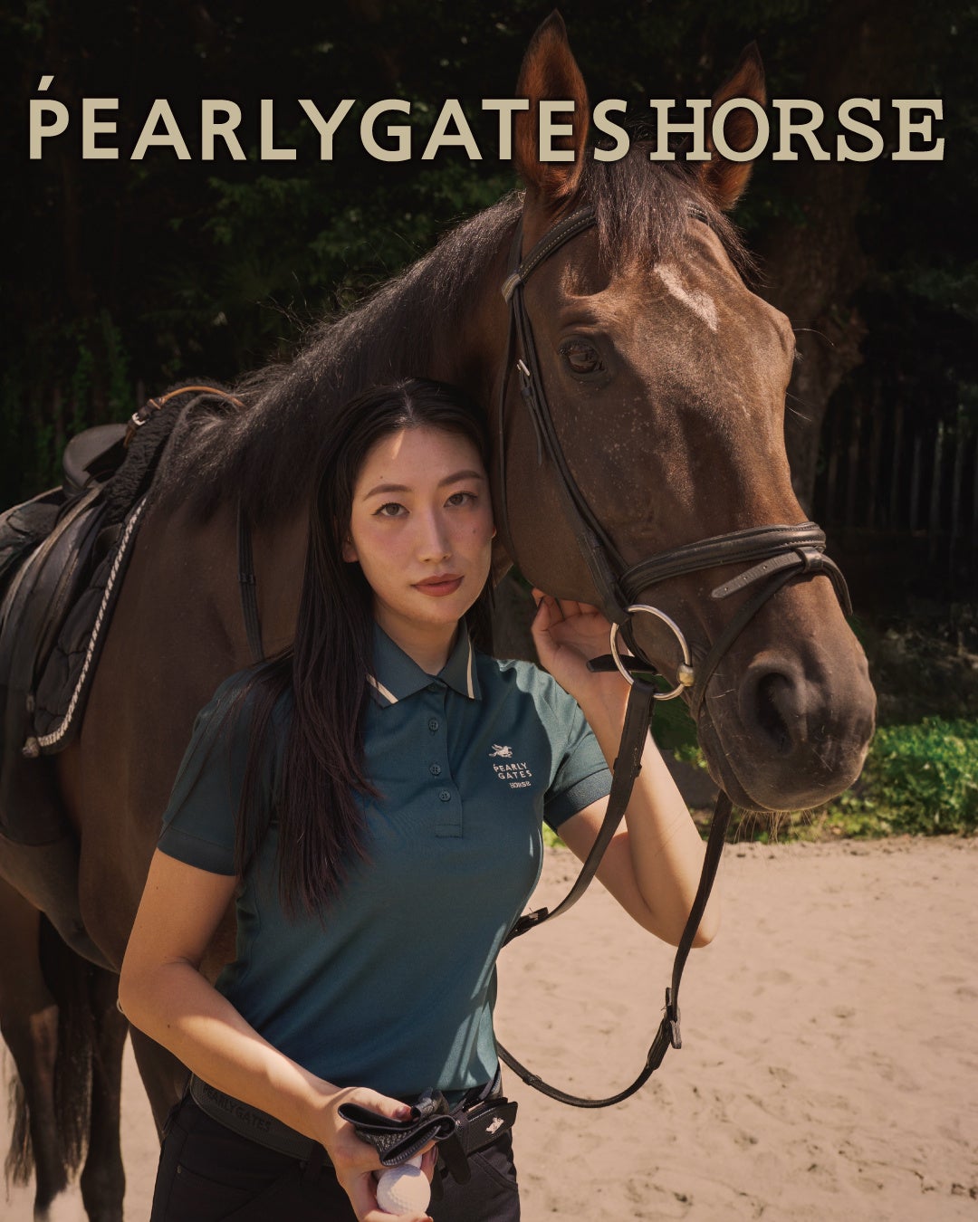 【新品】パーリーゲイツ　ゴルフウエア ゴルフアパレルブランド【パーリーゲイツ】ブランド初の乗馬