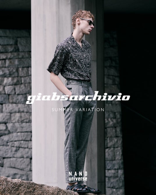ナノ・ユニバースより、〈giabsarchivio〉モアバリエーションPOPUP開催 – 盛夏を彩る特別コレクションを展開 ナノ・ユニバースより、〈giabsarchivio〉モアバリエーションPOPUP開催 – 盛夏を彩る特別コレクションを展開