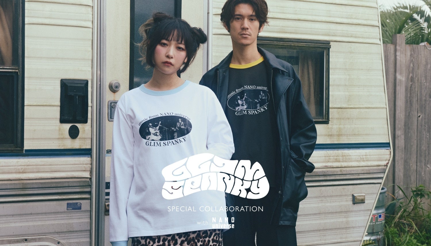 GLIM SPANKY × ナノ・ユニバース スペシャルコラボレーションアイテムが登場。10月30日（金）より受注販売を開始！