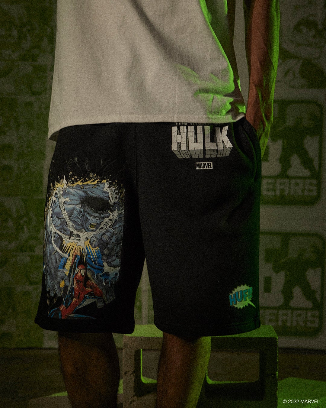 BATTLE FLEECE SHORT  BLACK  ¥13,200