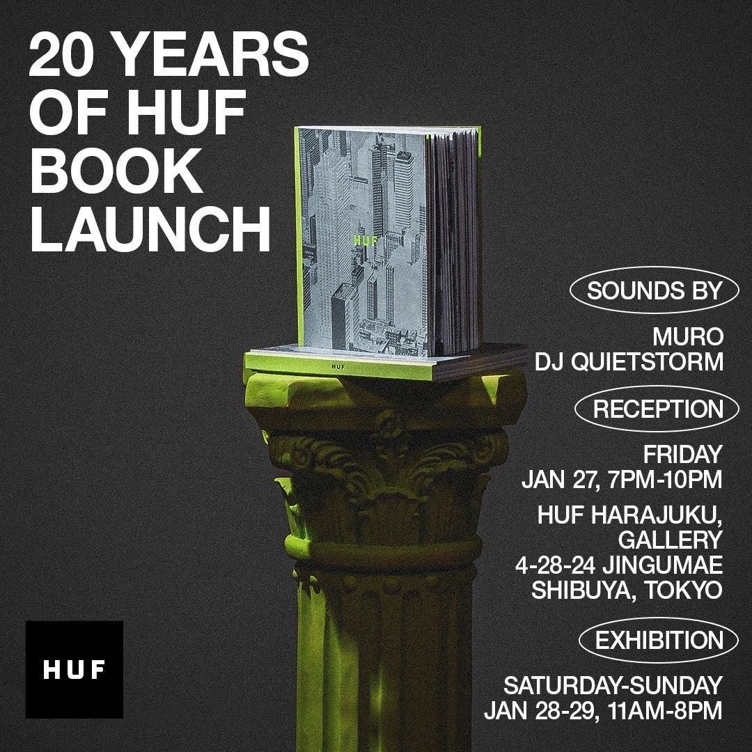 20 YEARS OF HUF BOOK」をリリース！ | 株式会社TSI