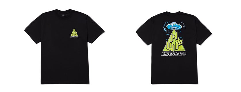 HUF X ALIENLABS TT S/S TEE|BLACK, WHITE|¥6,930