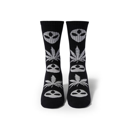 HUF X ALIENLABS CREW SOCK|TIE DYE, BLACK|¥3,960