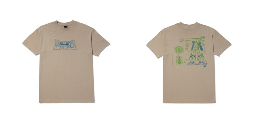 HUF X ALIENLABS H-TYPE 420 S/S TEE|BLACK, CLAY|¥6,930