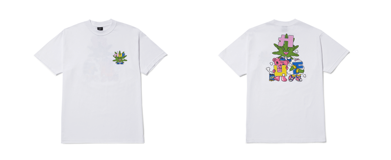 HUF KAWAII TT S／S TEE｜WHITE, BLACK｜￥6,930