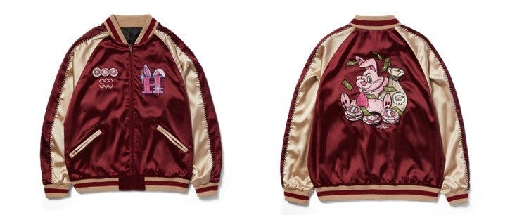 HUF X FREDDIE GIBBS SOUVENIR JKT|BERRY|¥33,000