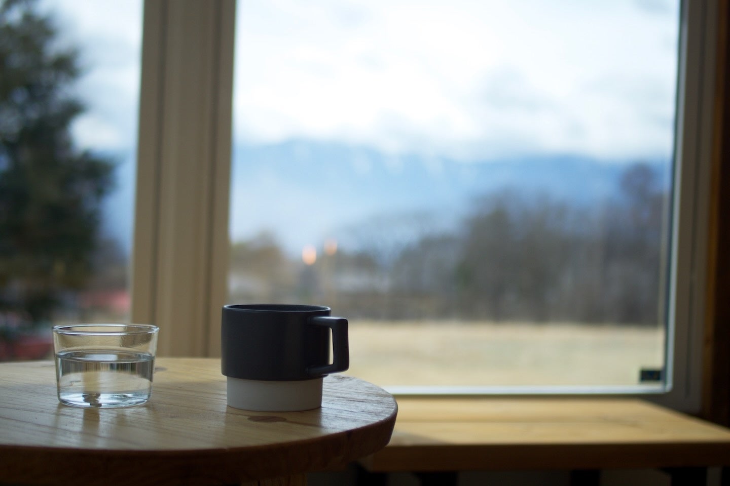 レセプション棟 the eight のカフェスペースからも南アルプスを一望できる