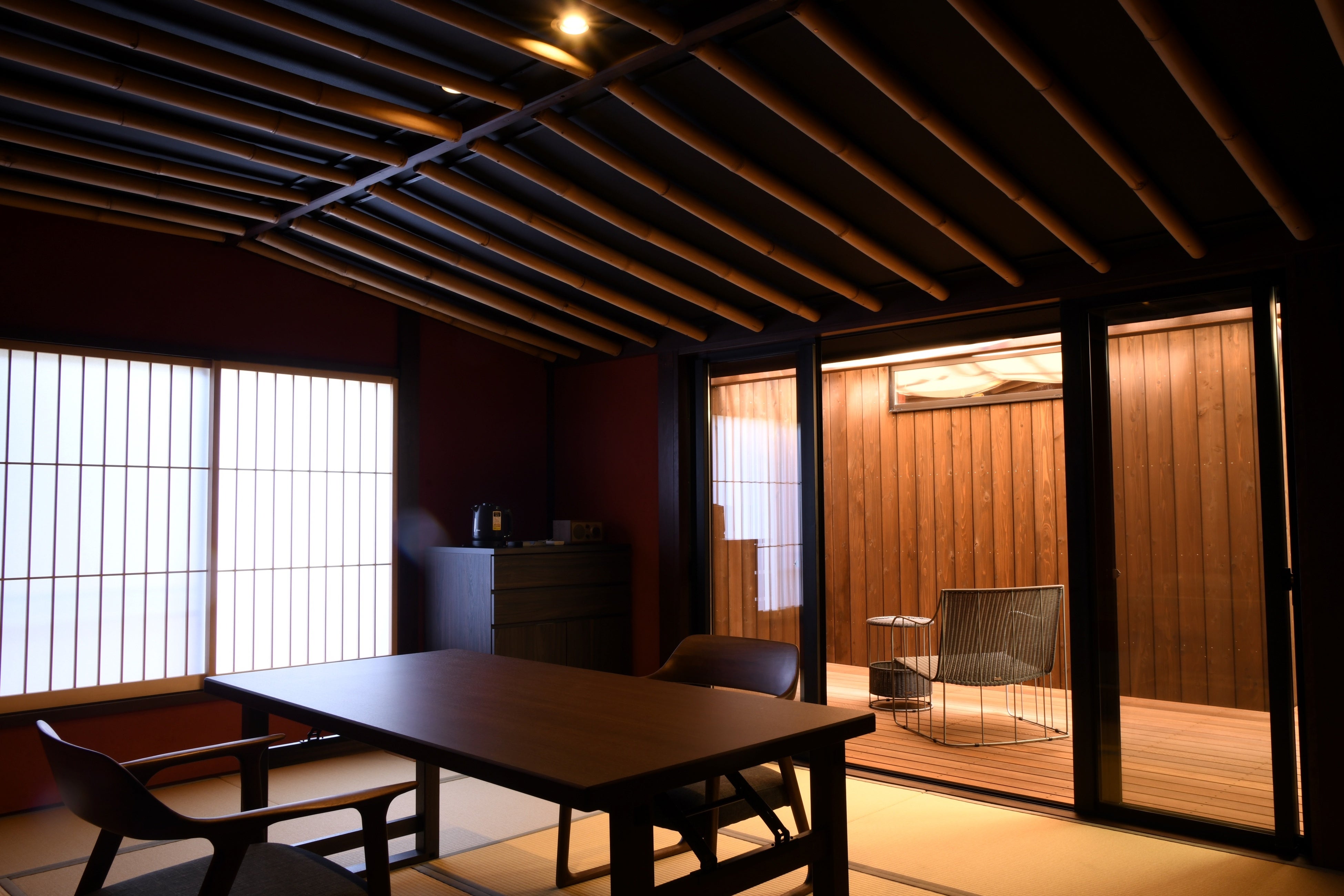 客室「繭」は幻想的な空間が特徴