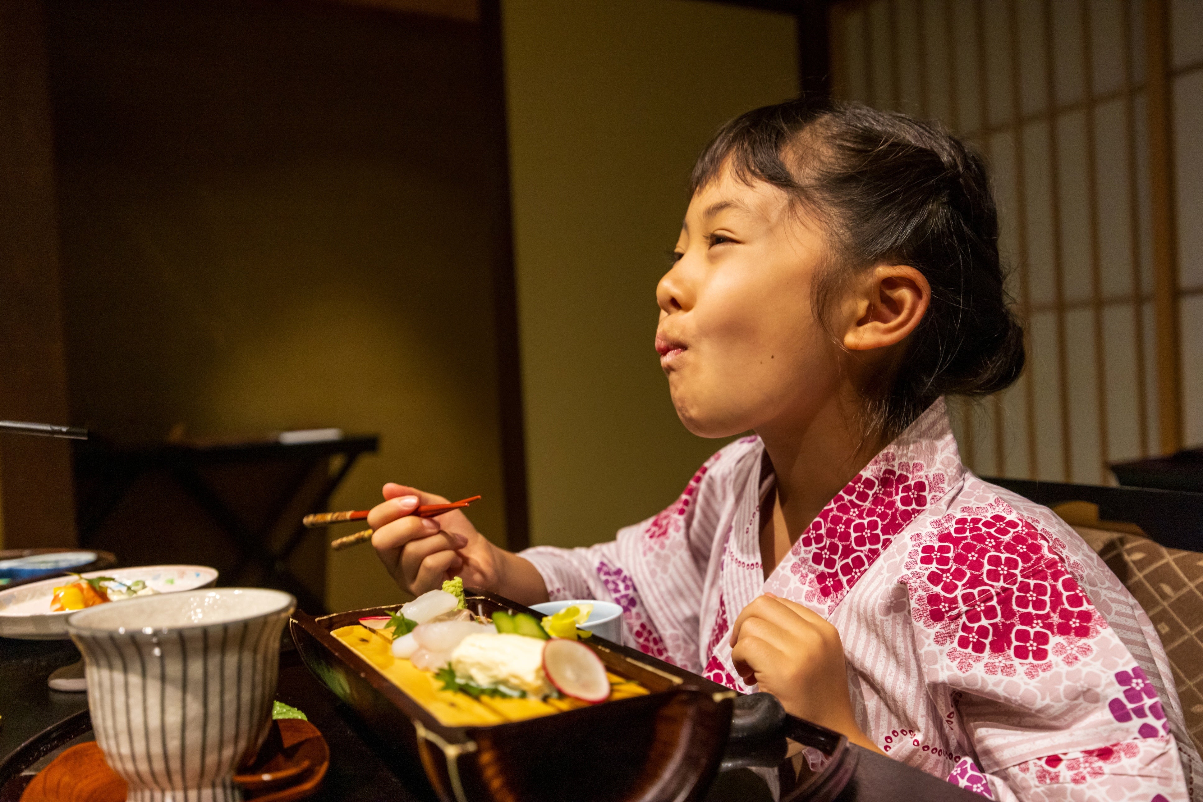 夕食は宿場懐石料理を提供