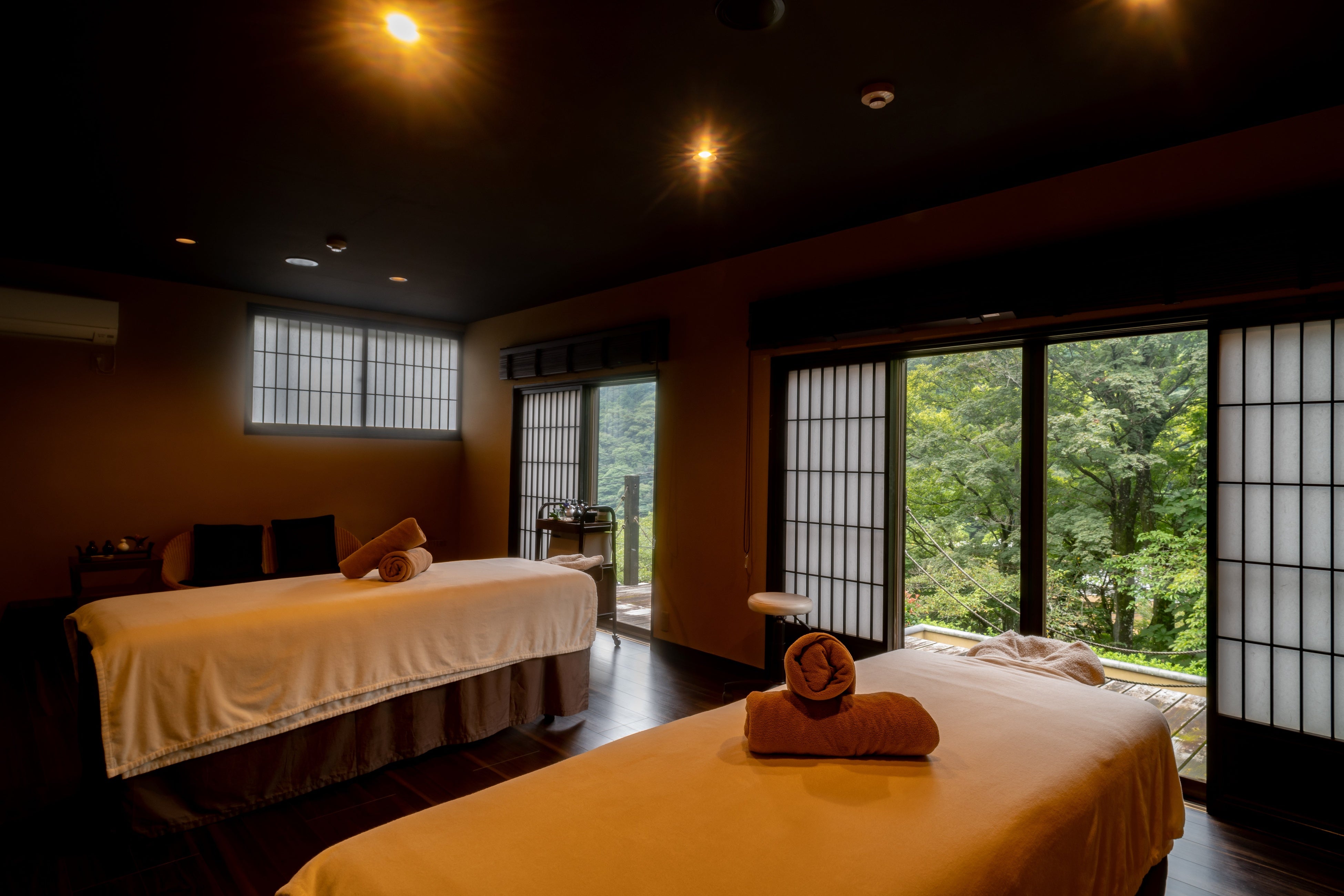 敷地内にはSPAルームもあり