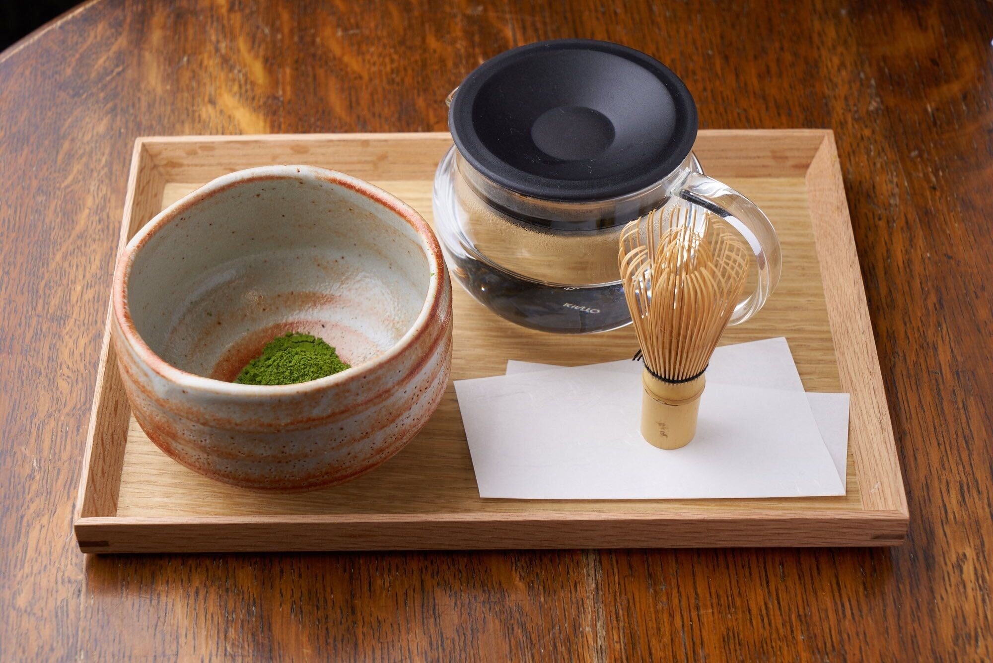 自分で点てる抹茶：¥385(税込)