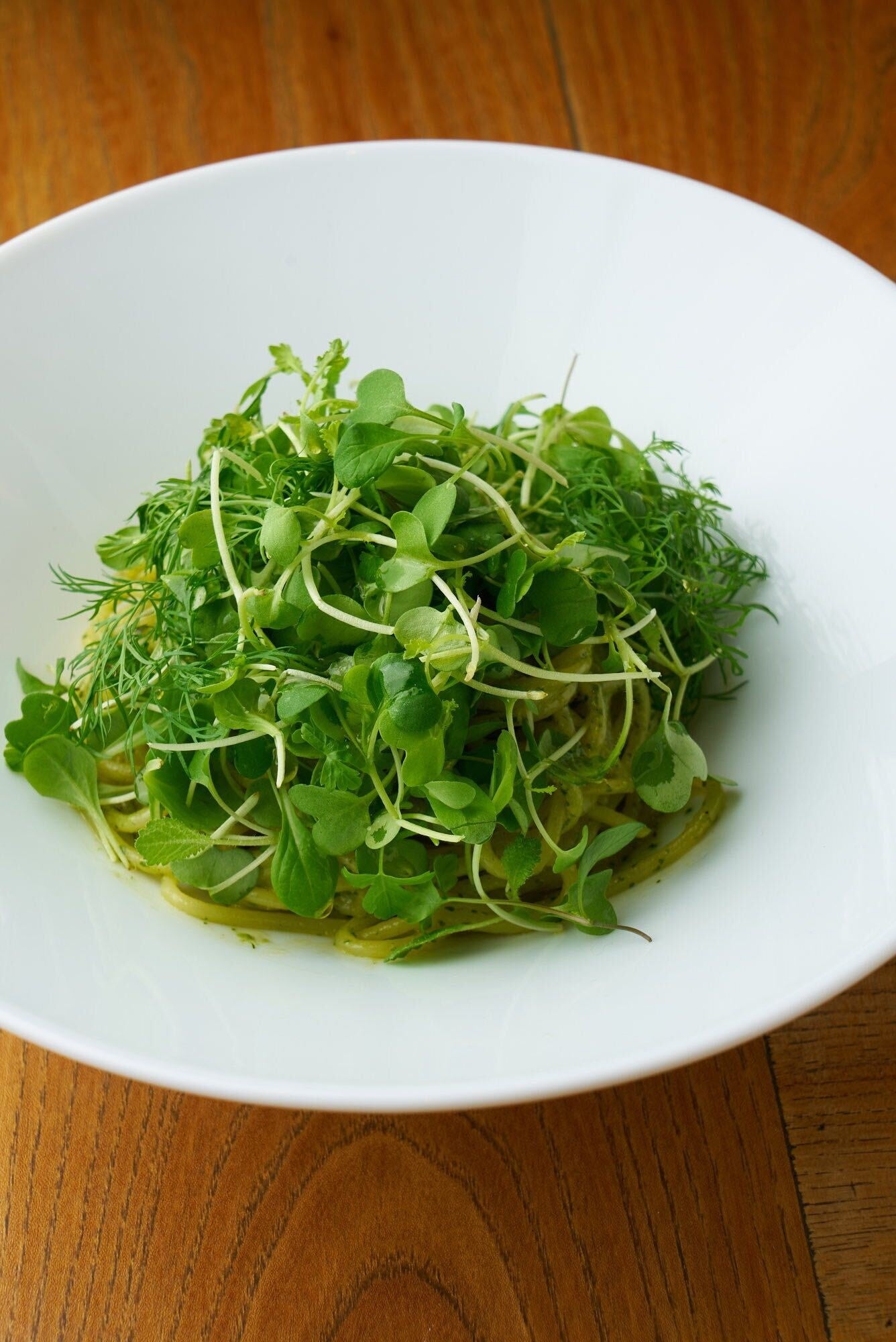 自社ファームマイクログリーンのジェノベーゼ：¥1,100(税込)