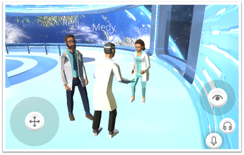 レメディ・アンド・カンパニーとレメディ・クロスリアリティのメタバース空間 イメージ】