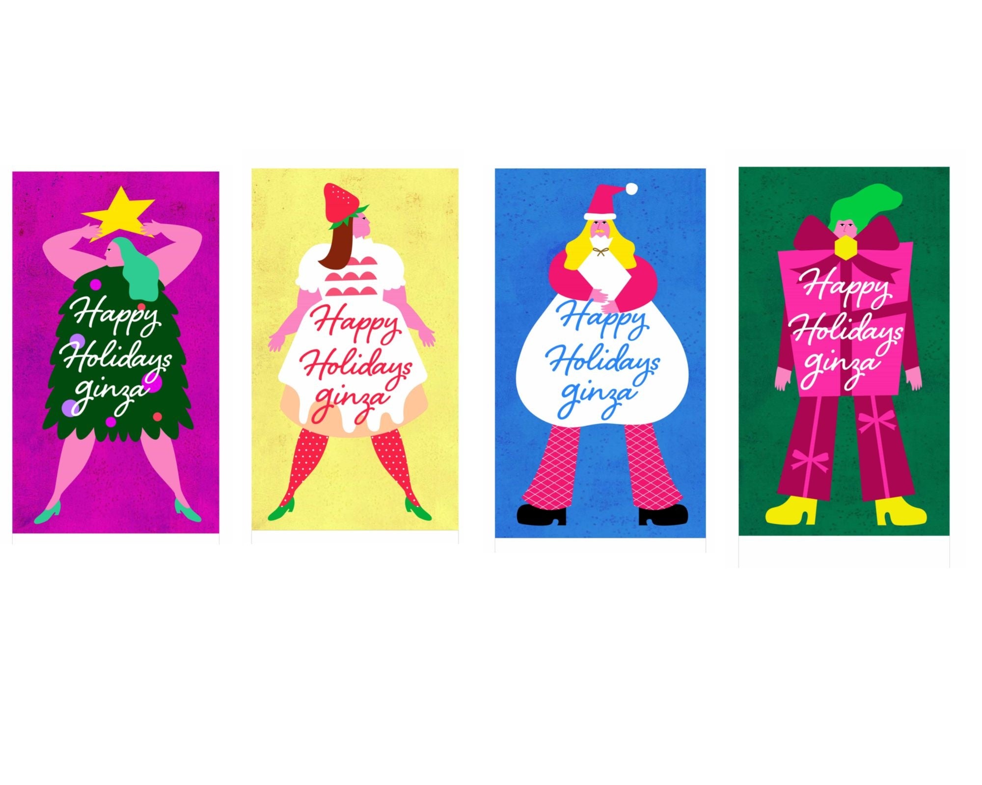 銀座のクリスマスを彩る街頭フラッグ（2021年）