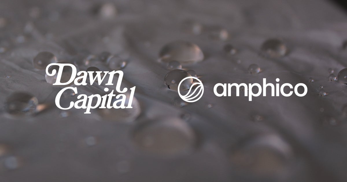Dawn Capital、100%再生可能・有害物質を一切含まない透湿防水性テキスタイル「AMPHITEX」を開発するAMPHICOへ出資