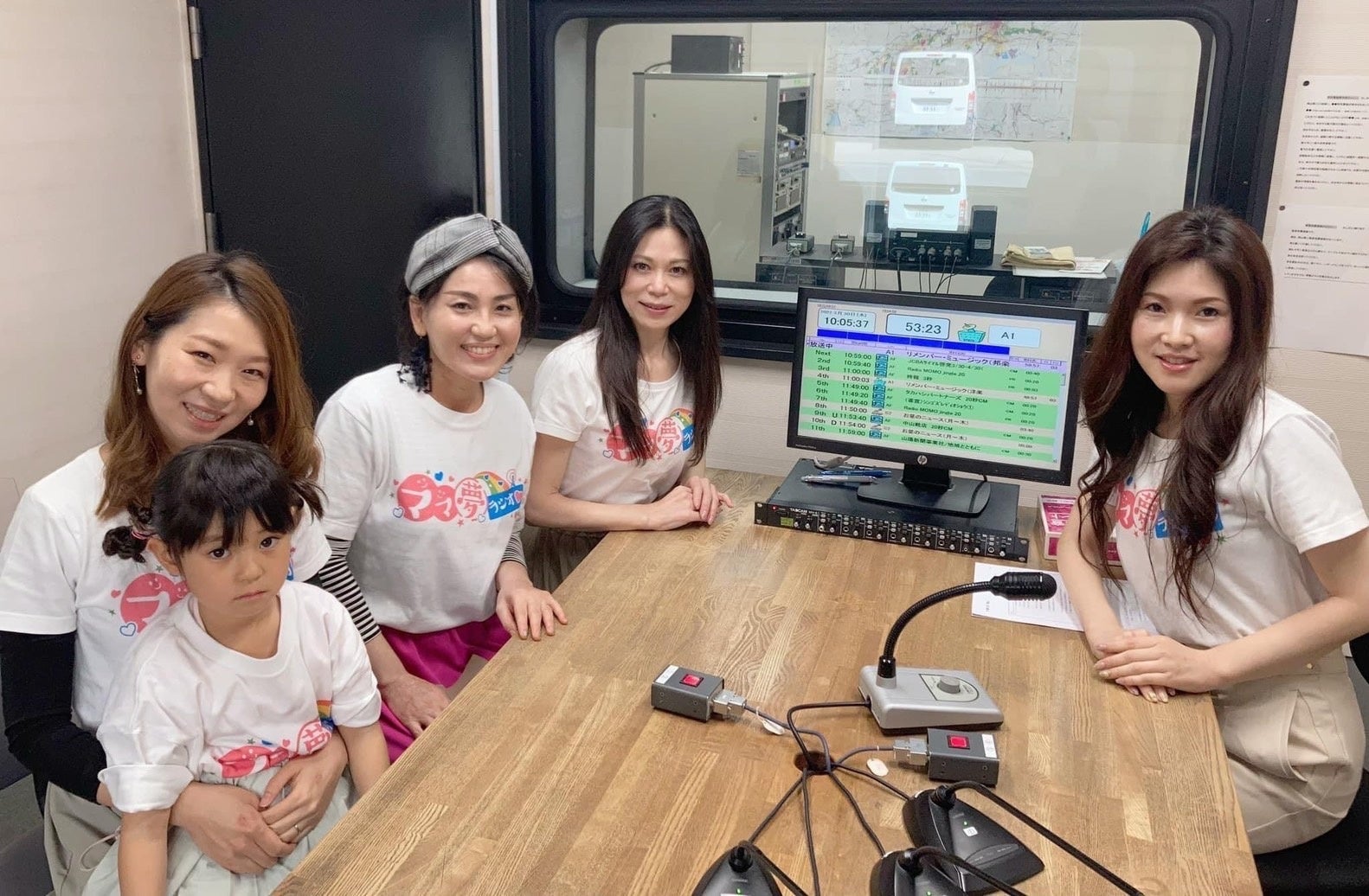 ママ夢ラジオ岡山（2022年度）の様子