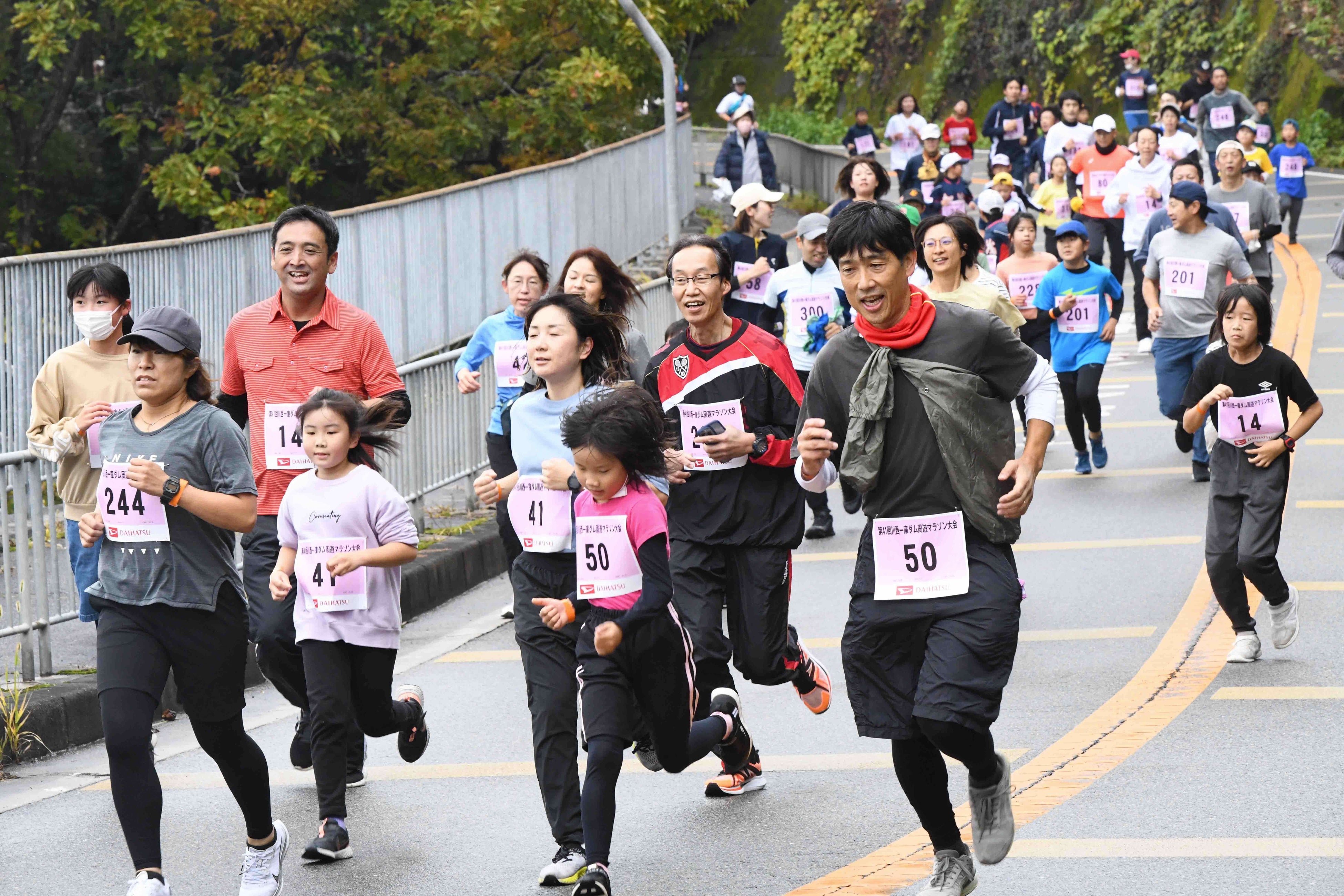 昨年のマラソン大会の様子