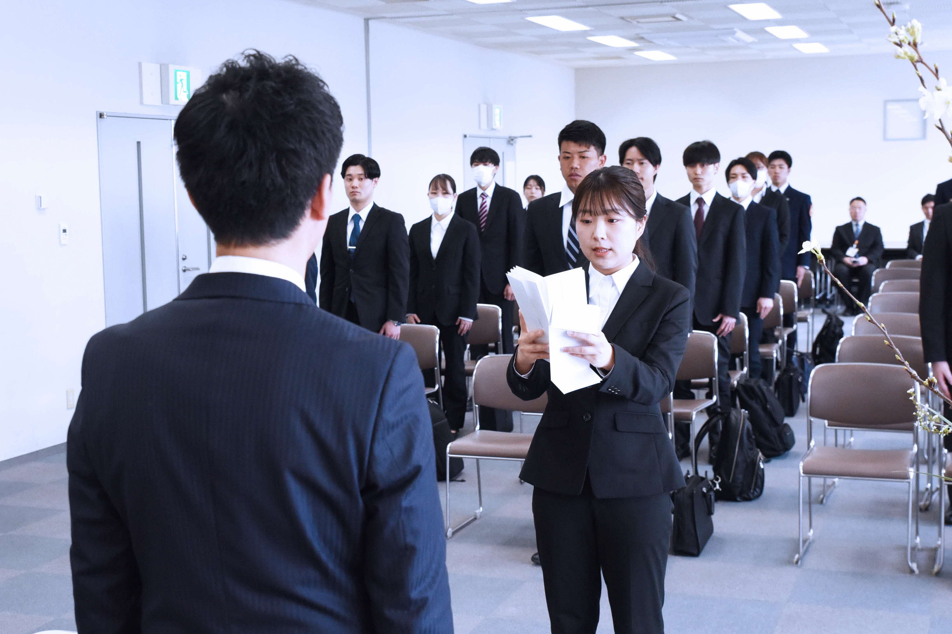 辞令交付時の様子