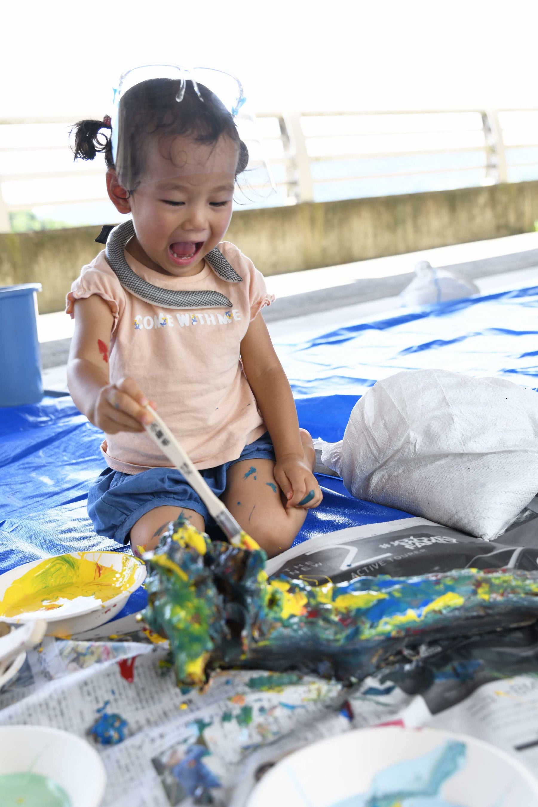 流木ペインティング