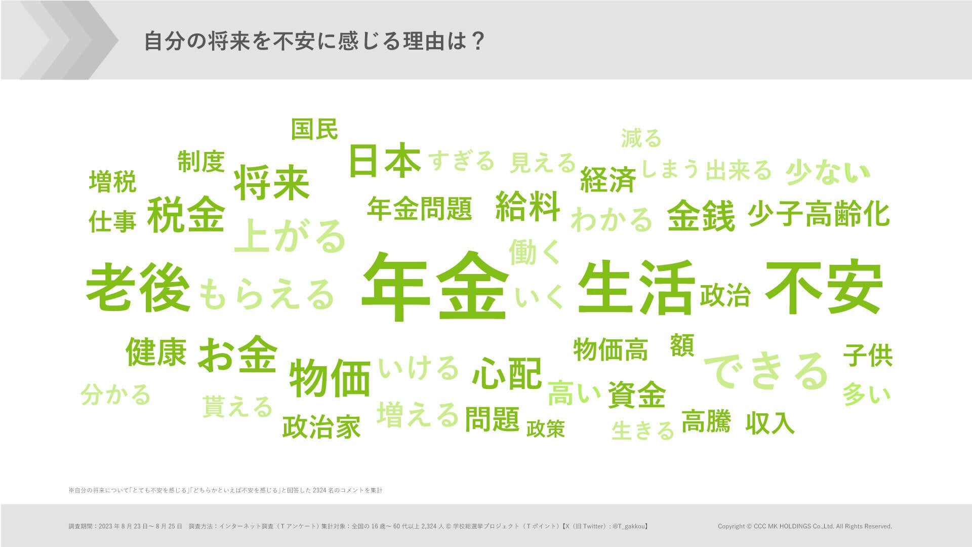 ④将来を不安に感じる理由