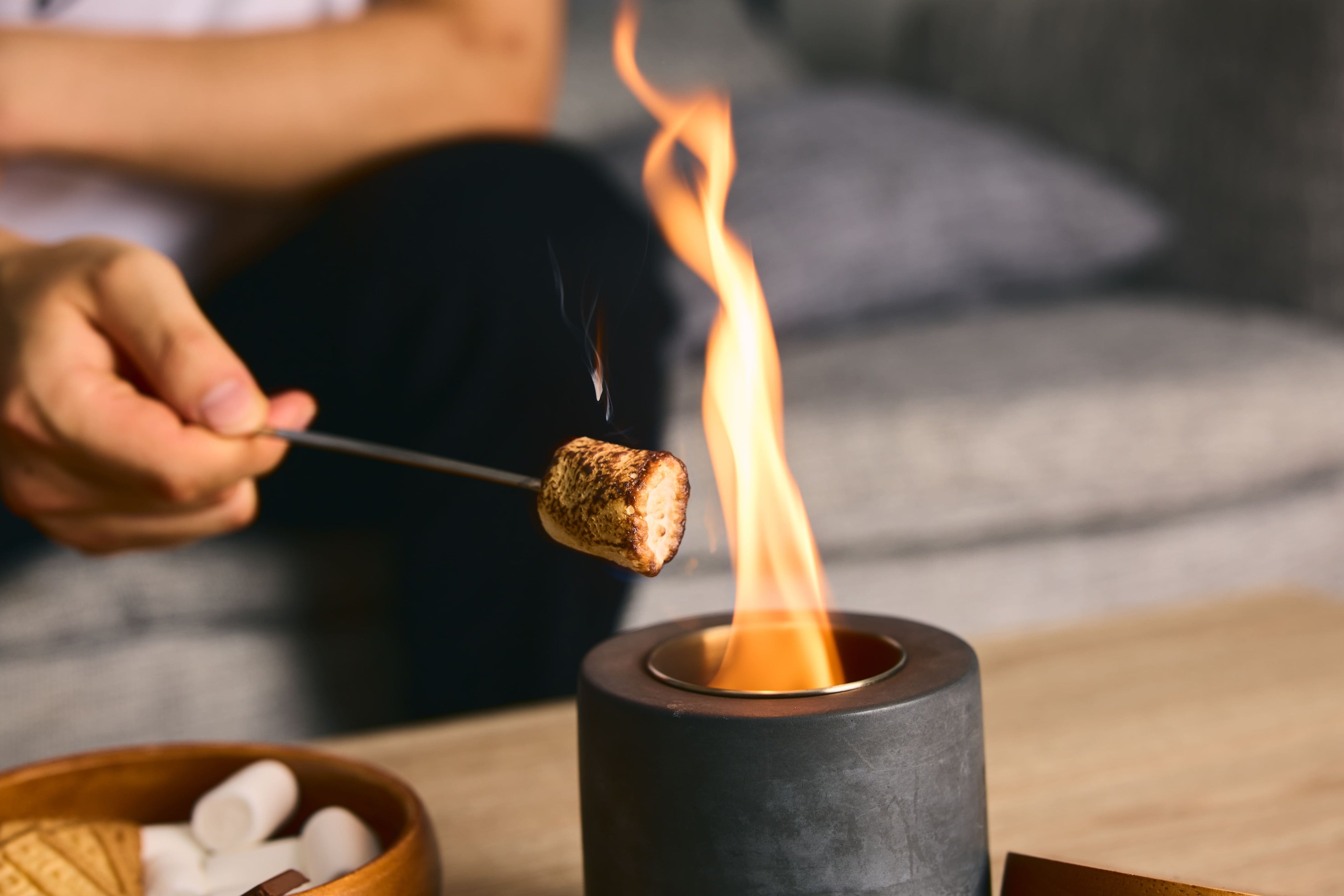 手軽にマシュマロを焼く