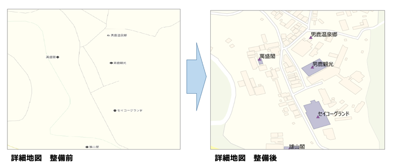 図：秋田県 男鹿温泉 詳細地図