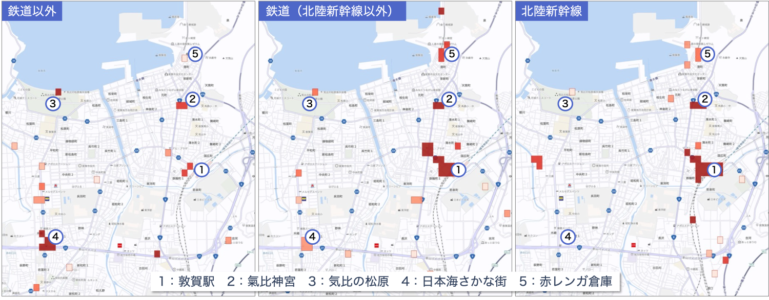図7：2024年GWにおける来訪者の滞留スポット