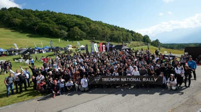 SBI日本少短、トライアンフ主催イベント「TRIUMPH NATIONAL RALLY 2025」に参加
