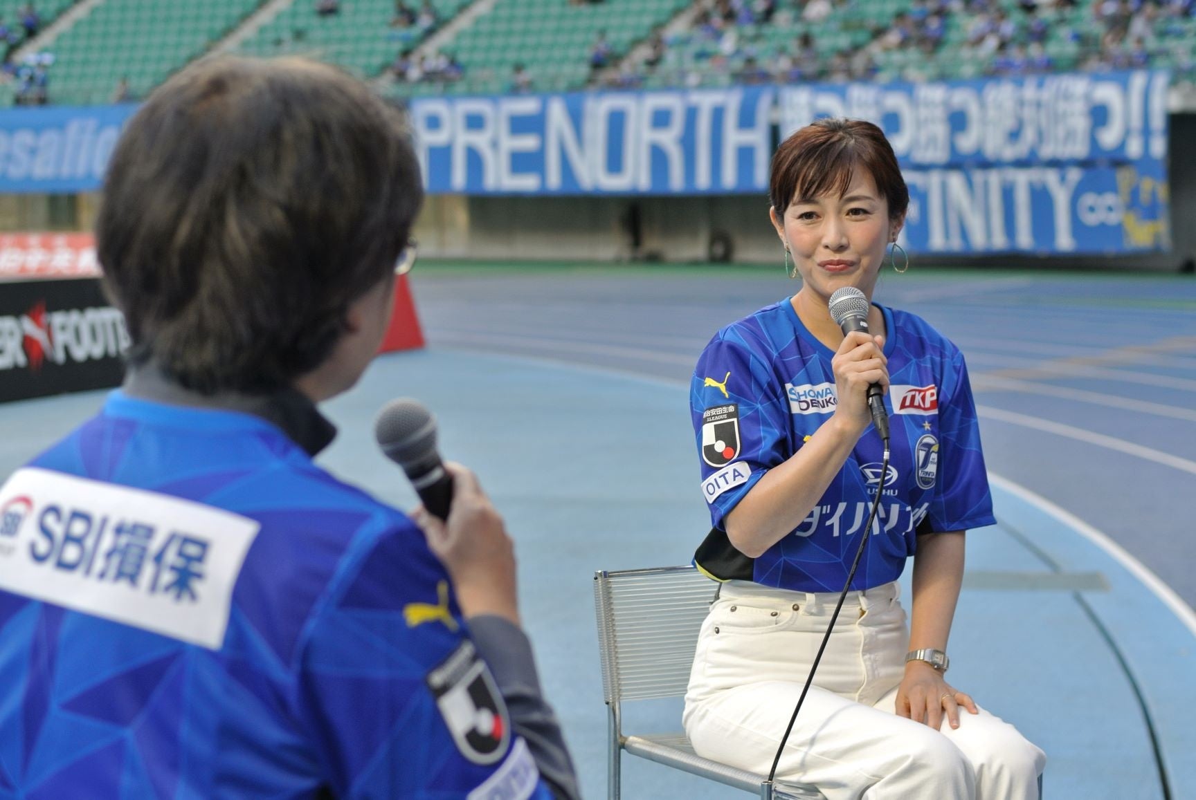 杉崎美香さんのトークショーでは当社社長の五十嵐がインタビュアーとしてご一緒しました。