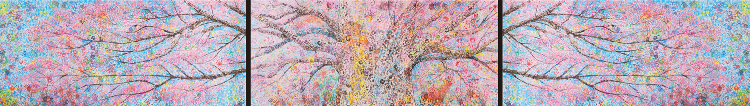 ©2023 108 ART PROJECT　作品タイトル：「いのち輝くてのひらアート」