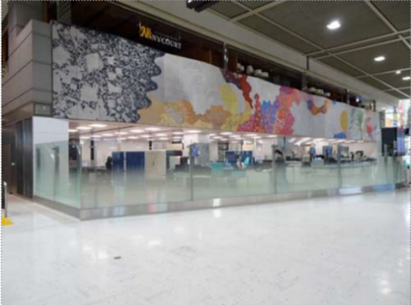 作品掲出場所の様子