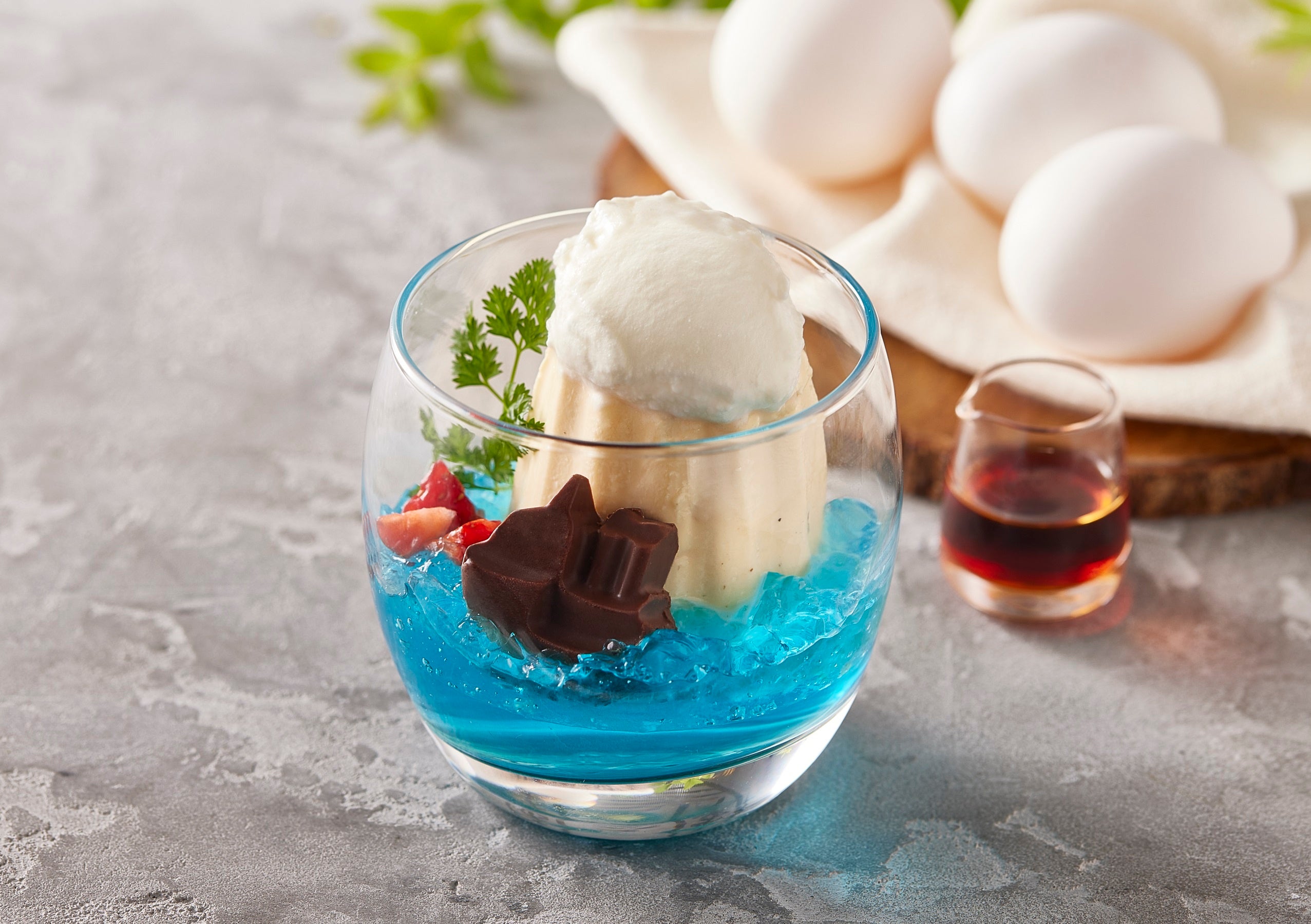 「御殿たまごの濃厚プリン」（イメージ）