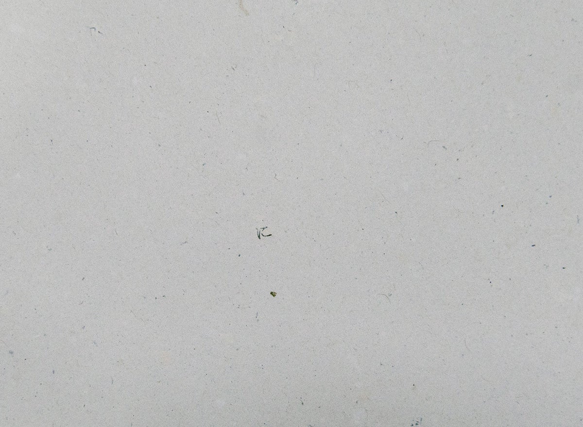 ノートの拡大画像（「に」という文字が残り、かつて本だったことを想像させる）