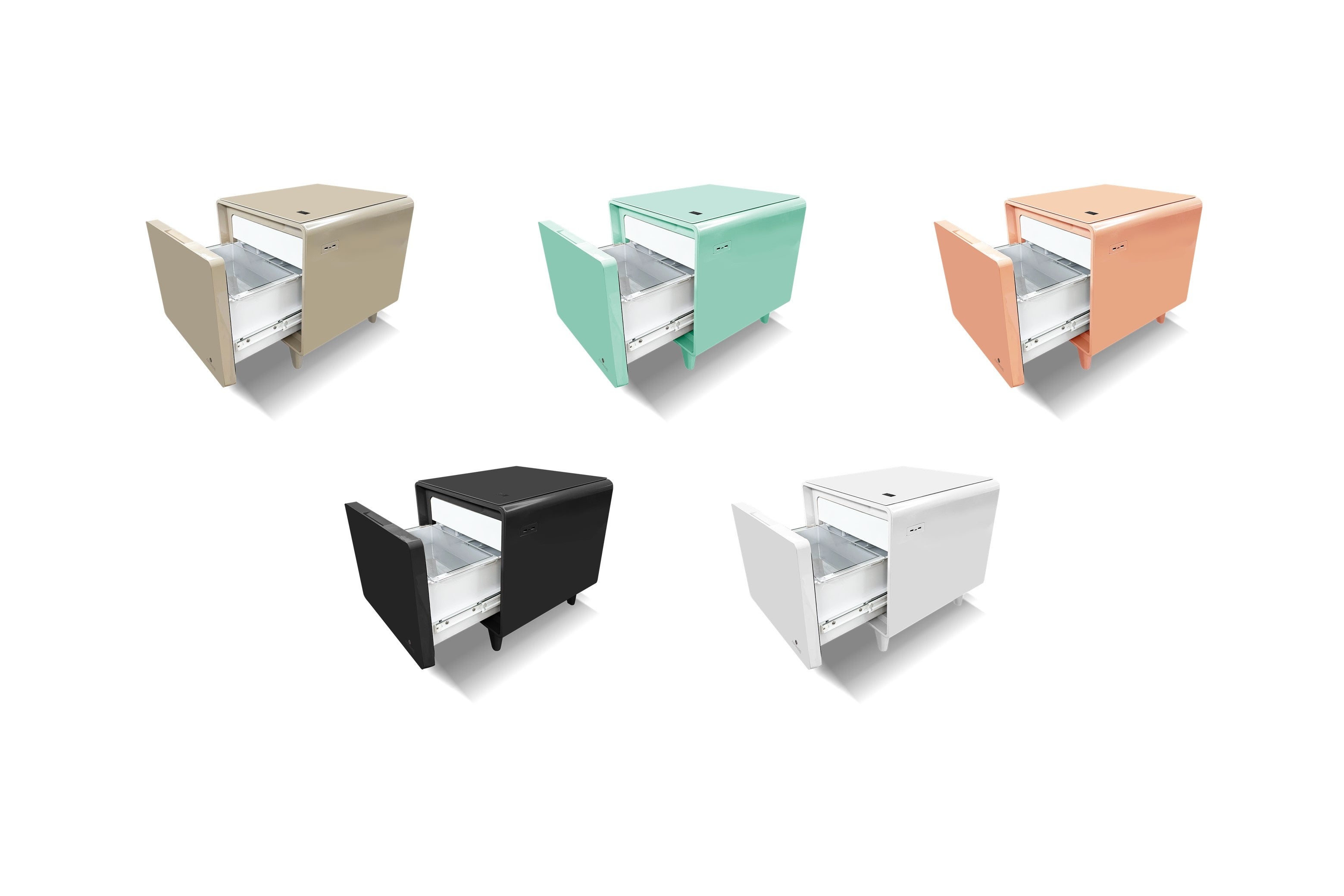 二子玉川 蔦屋家電】ヴィヴィッドカラーの冷蔵庫付きテーブル