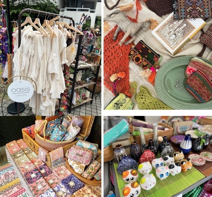 （写真左上から時計回りに）Oasis、Soulmates、KOYOshop、suitao fabric