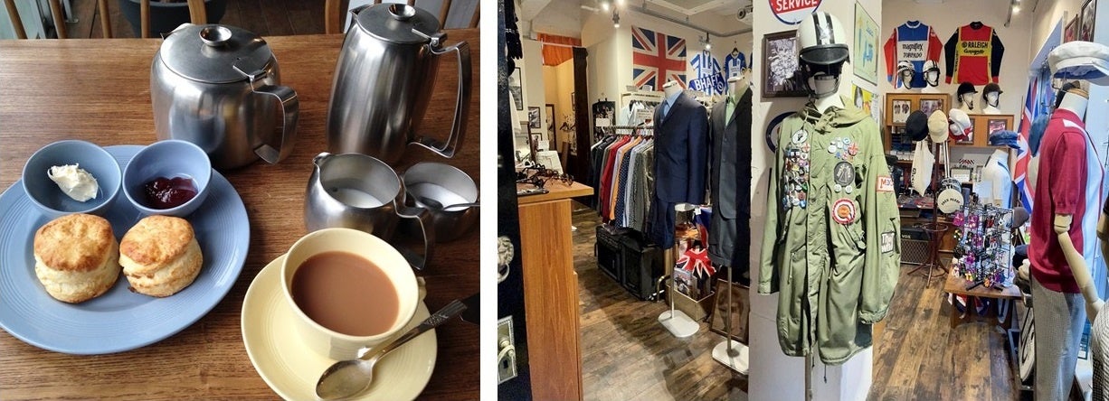 （写真左から）BRIGHTON TEA ROOM、Jump the Gun JAPAN