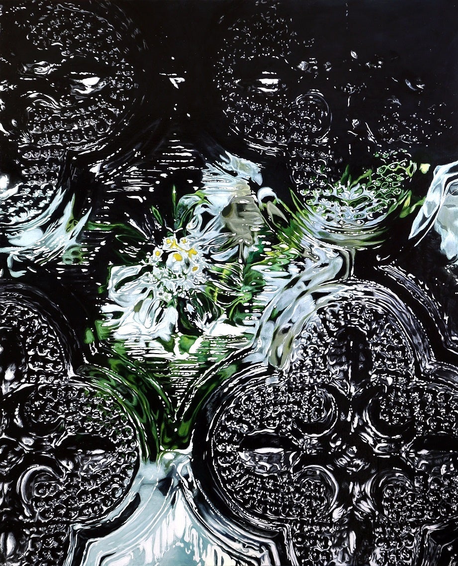 「花のイメージ」 キャンバスに油彩　91×72.7cm