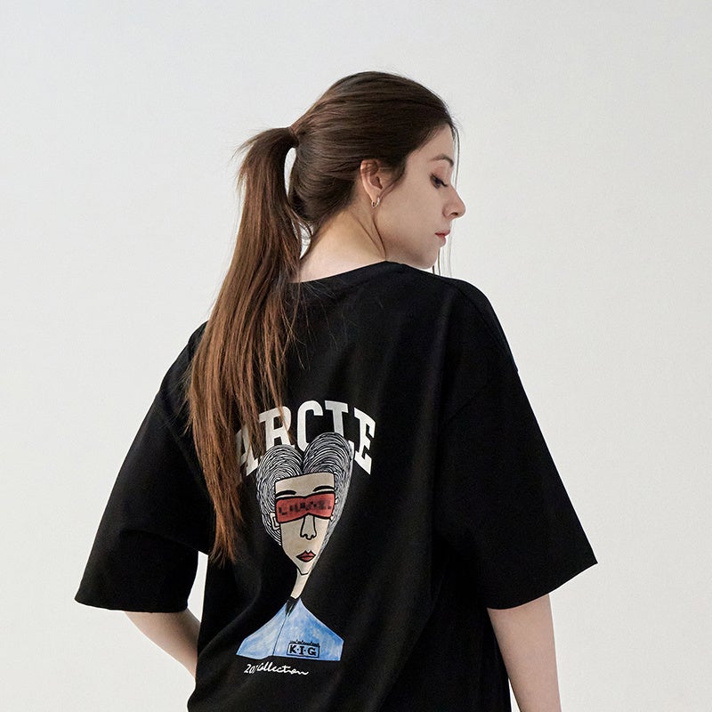 サングラスワッペン半袖Tシャツ