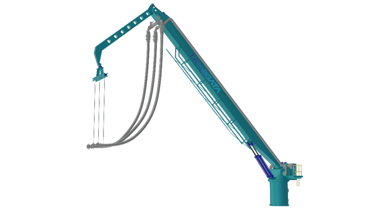 アンモニア用バンカリングブームの３Dモデル