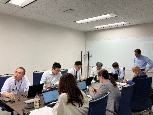 大阪オフィスでの訓練の様子