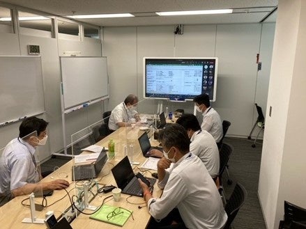 ▲コスモ石油　訓練の様子