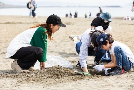 ビーチクリーンの様子
