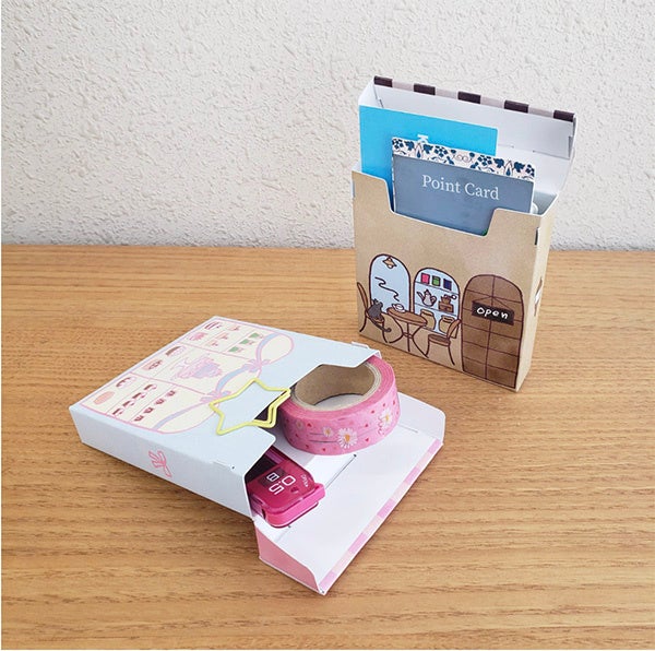 お店をイメージしたパッケージに入ったメモシリーズ 「箱入り