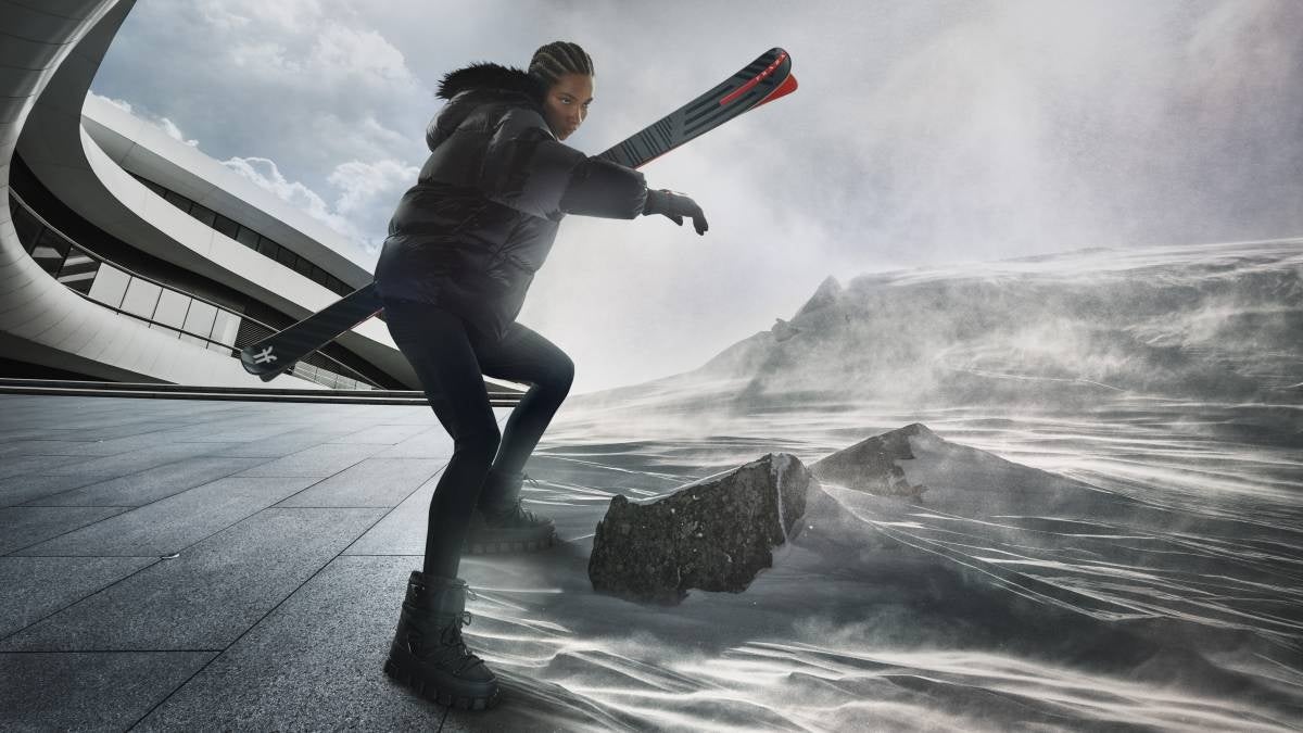 FACTIONはPRADAと提携し、表面にシリアルナンバーが刻印された限定スキー板を展開する（写真提供：Faction Skis）