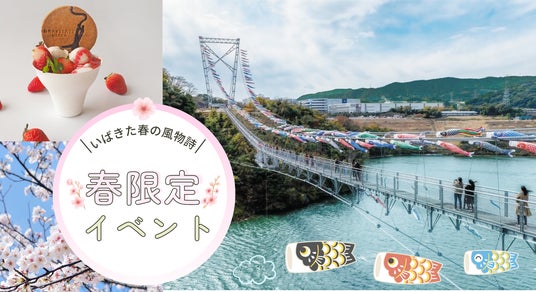 【茨木市の新たな春の風物詩】日本一長いつり橋「GODA BRIDGE」に寄付により集められた鯉のぼりが群泳! 【茨木市の新たな春の風物詩】日本一長いつり橋「GODA BRIDGE」に寄付により集められた鯉のぼりが群泳!