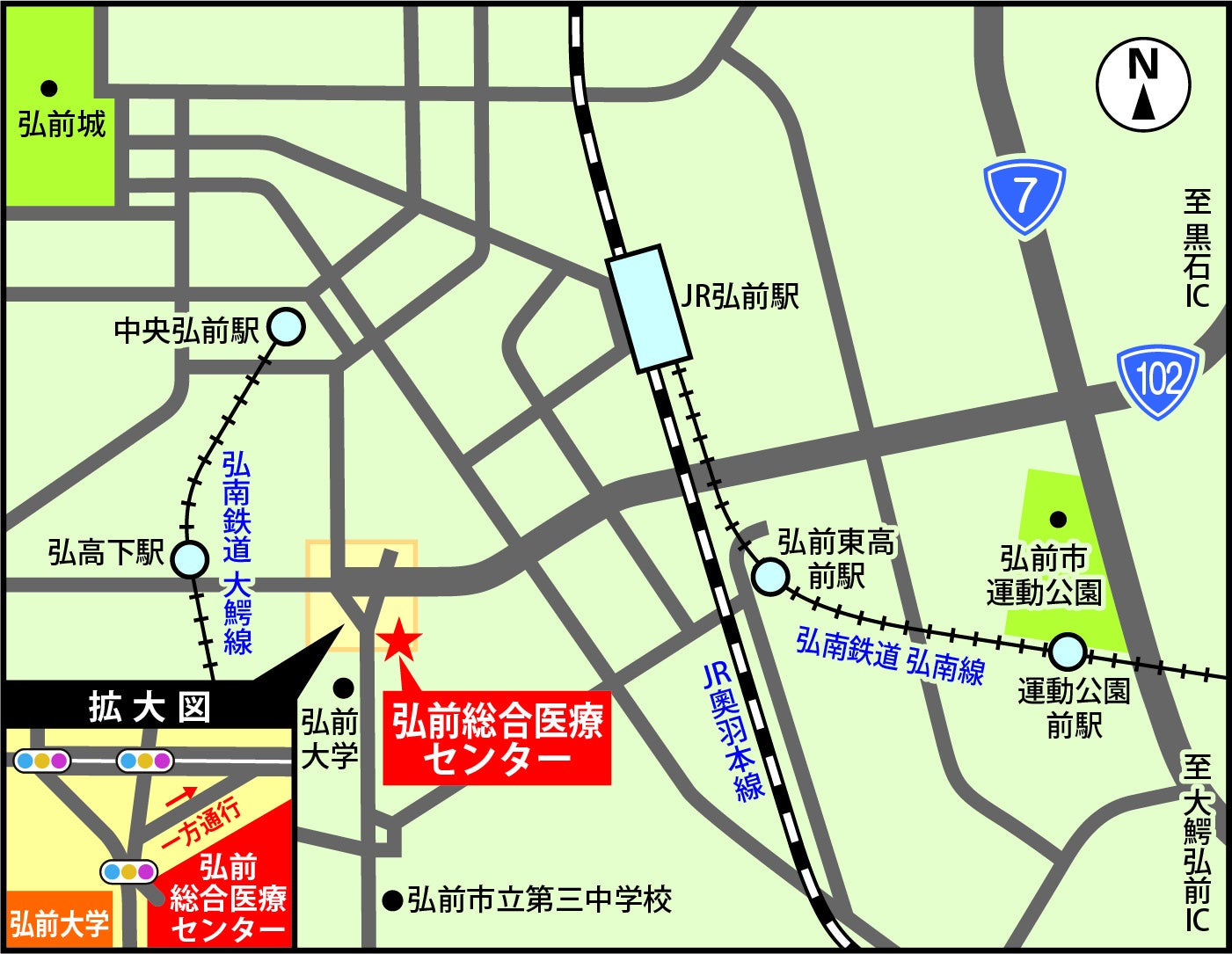 弘前総合医療センター_地図